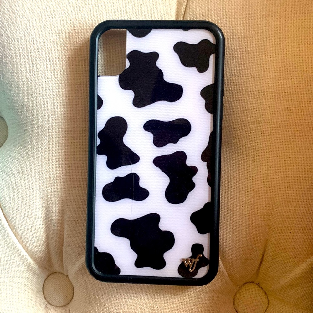 Cow print Wildflower IPhone XR case